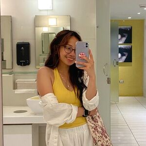 American Eagle Outfitters Yellow Tank Top